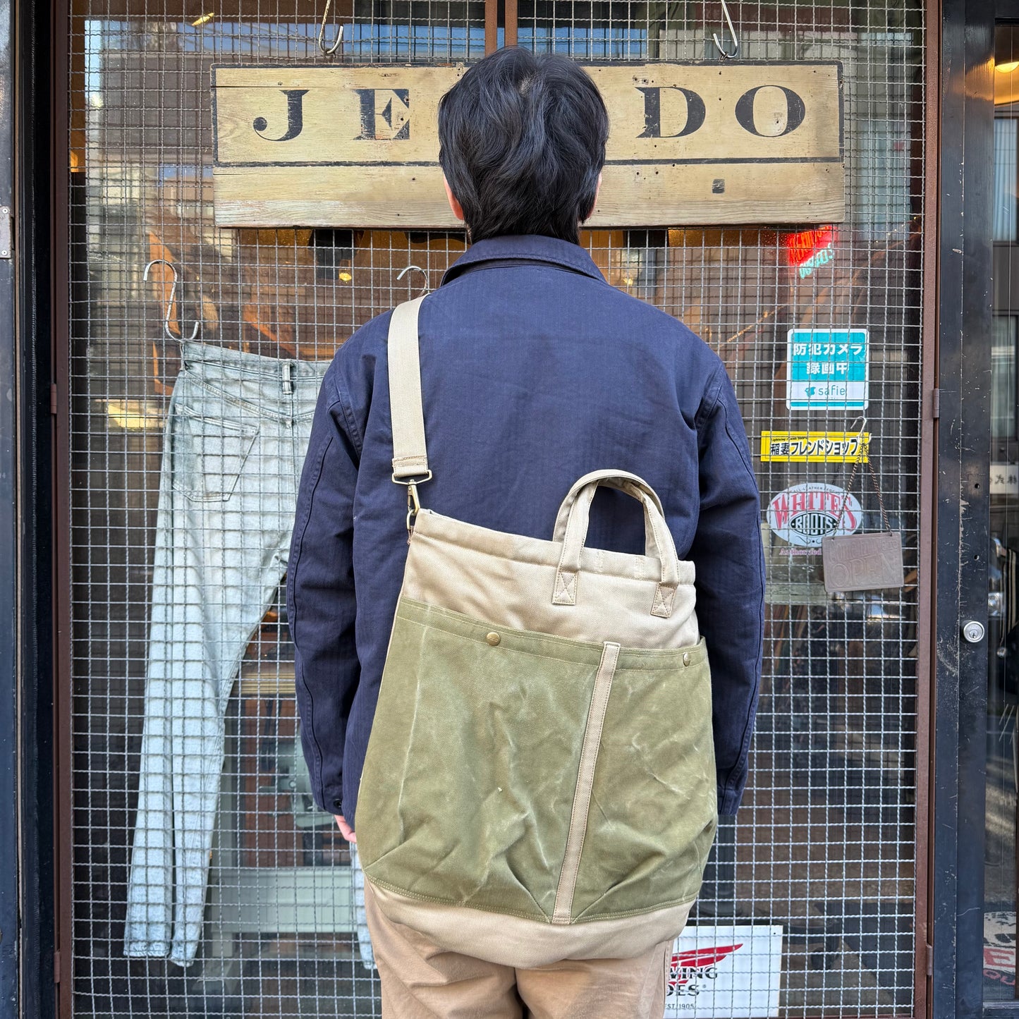 JEALDO Helmet Bag W/Vintage Pocket【JDG01639】