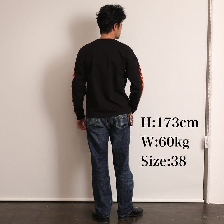 Flame Sleeve Tee【AB11207】