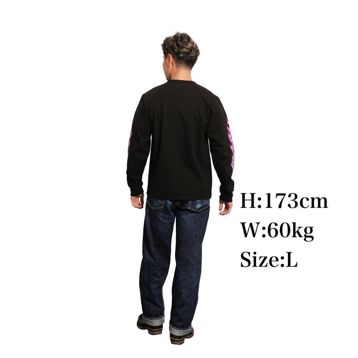 Flame Sleeve Tee【AB21234】