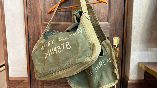 50年代の生地で解体し使用しているThe Paperboy Messenger ～Flagship Store～