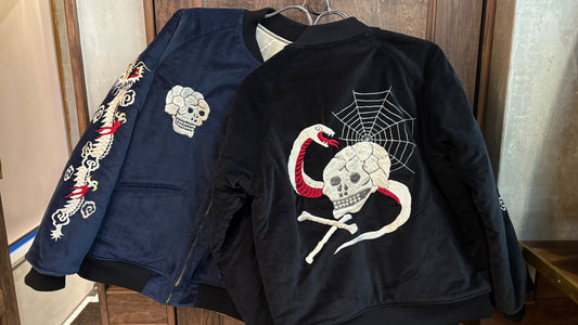 秘蔵するヴィンテージアイテムの復元-Skull Snake Souvenir Jacket～Flagship Store～