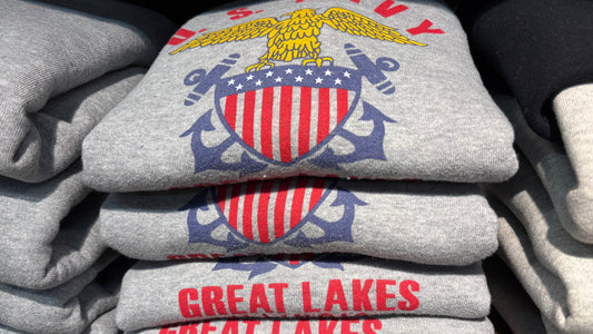 50年代のヴィンテージプリントスウェットの再現-Brutal Fleece U.S.NAVY Print～Flagship Store～