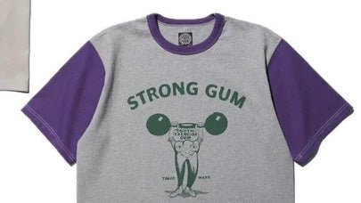 チューイングガムのパッケージのようなプリントT、ストロングガム～Flagship Store～