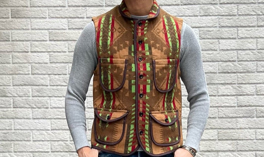 ～ネイティブブランケットベスト & 今週の新着動画は『新型ネルシャツ』Farmers Shirt【WEST】