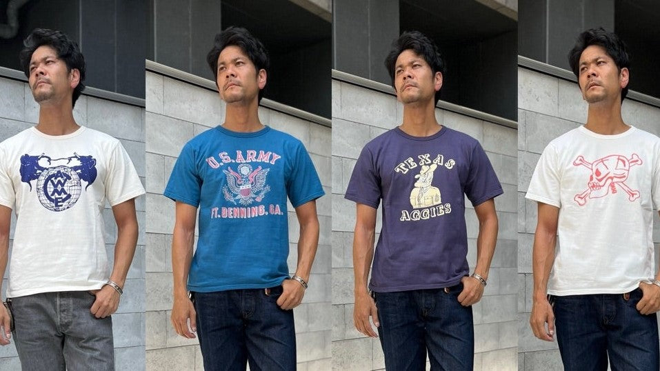 〜プリントTee 出揃いました & 明日はWESTではイベント開催 & 今週の新着動画は『鈴木教授によるU.S.N 41 Service Shoes解説動画』〜【WEST】