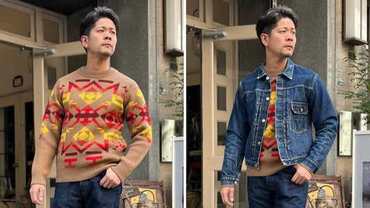 〜ネイティブ柄ニット & 今週の新着動画は『WEST STAFFによる319Corduroy Pantsを使ったコーディネート』【WEST】