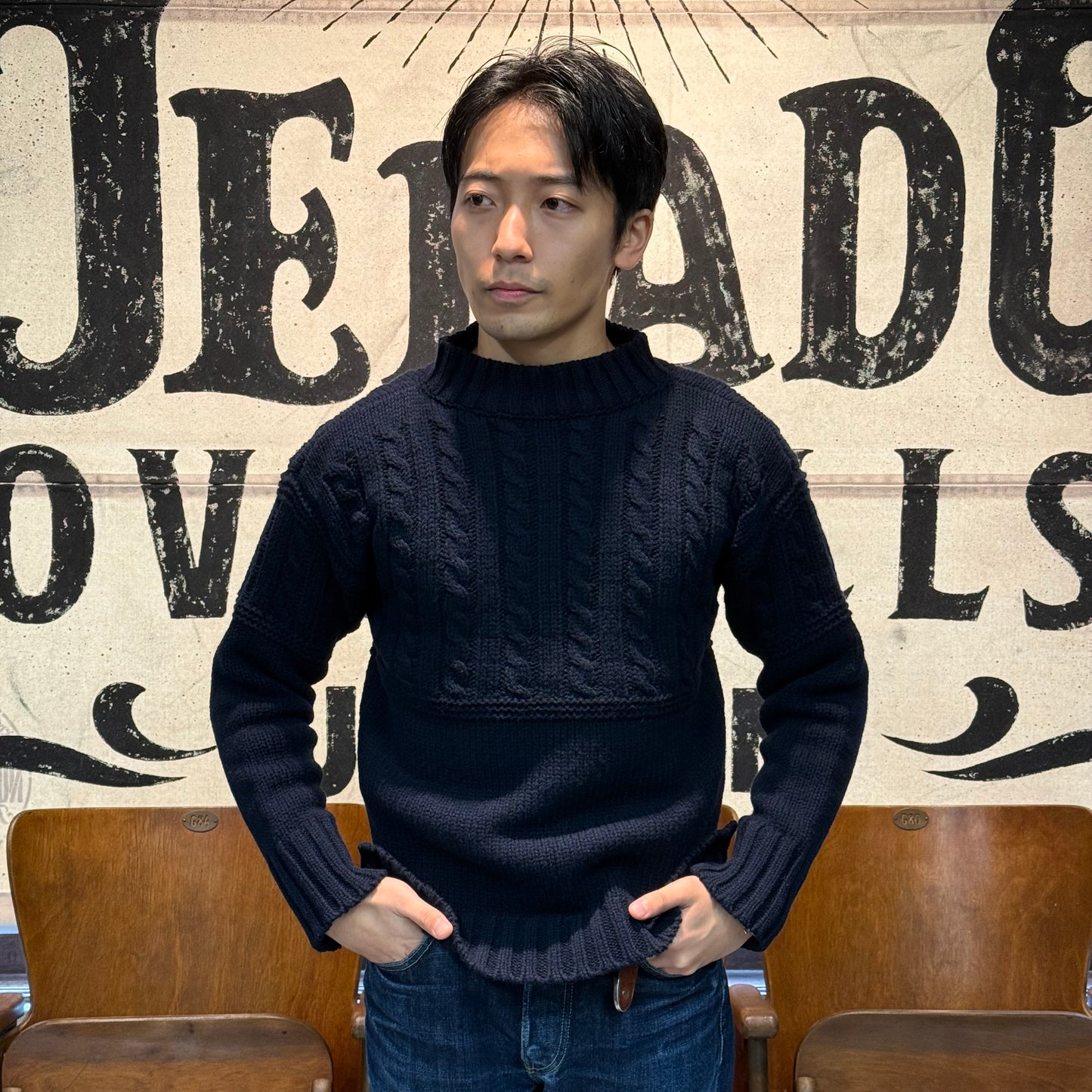 Old Style Guernsey Sweater【TM13853】