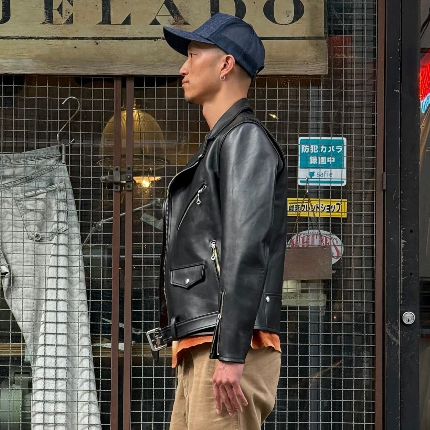 JELADO Rebel Jacket Horse Hide Semi Aniline Finish Black【SG71428】