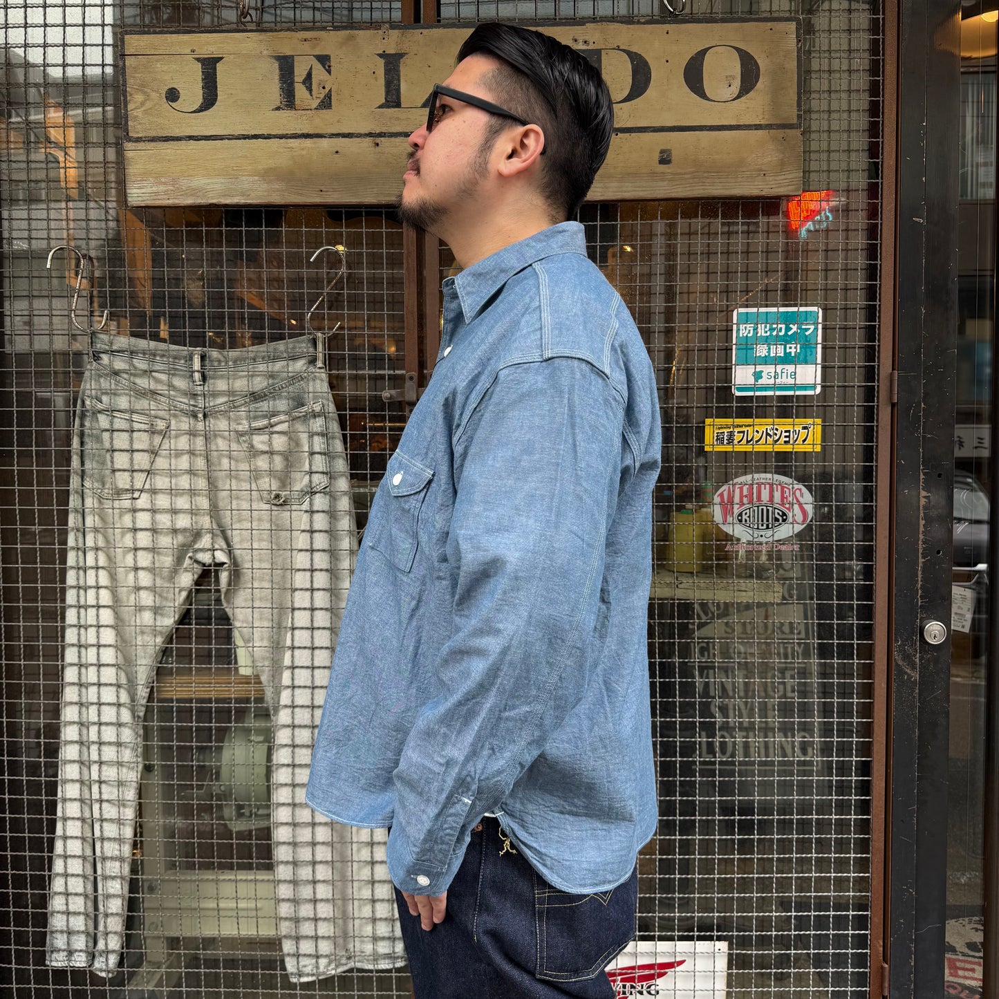 JELADO Smoker Shirt Indigo Chambray【JP94122】