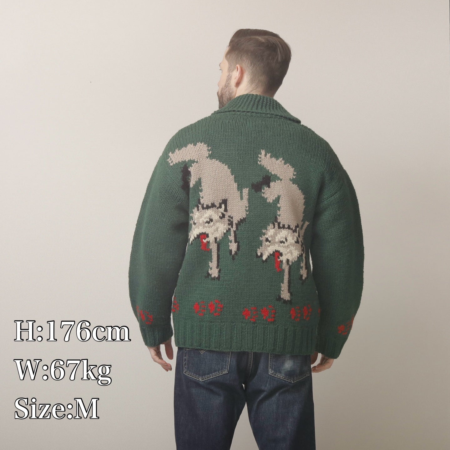 【Coming Soon】Cowichan Style Sweater WOLF【JP23806】