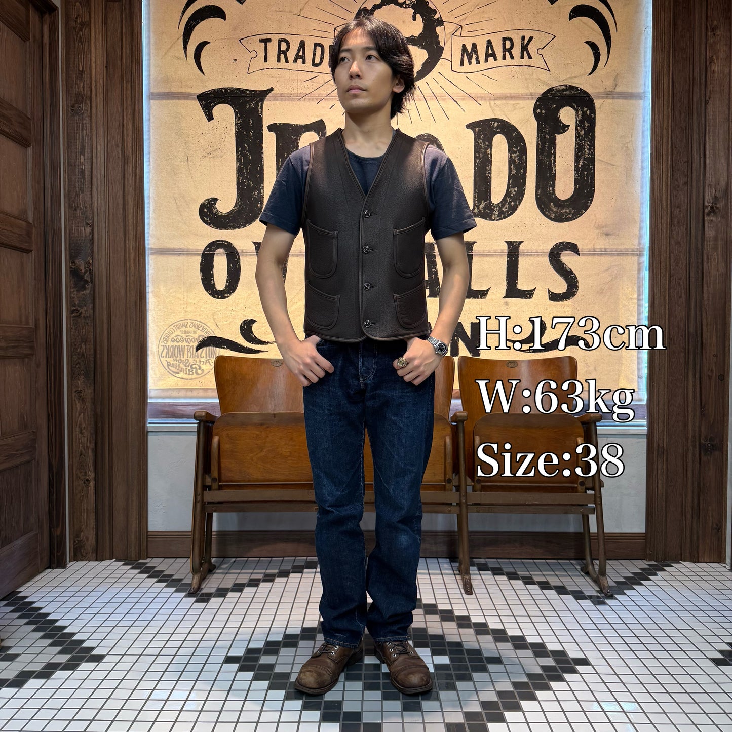 FINE CREEK & CO Jefferson Deer skin【ACVE004】
