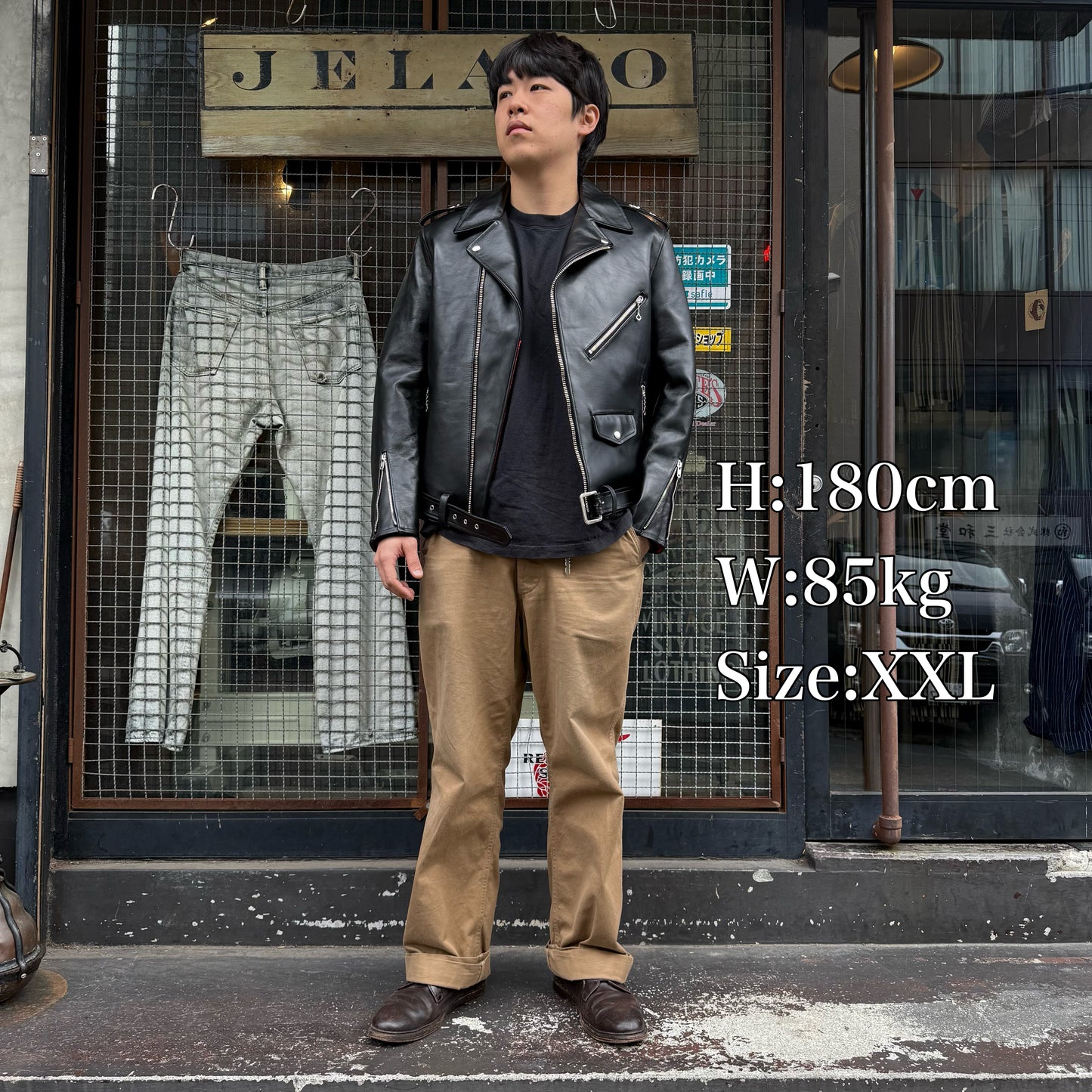 JELADO  Rebel Jacket Horse Hide Semi Aniline Finish Black エポレット有り 【SG83420】