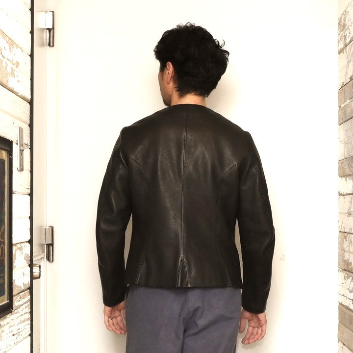 The 2 Monkeys Round-neck Leather Waistcoat【TM03430】