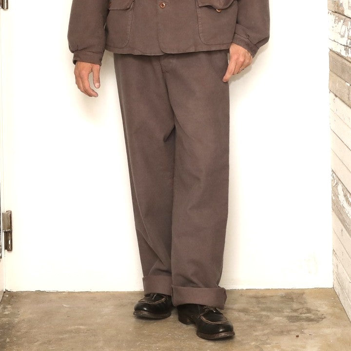 The 2 Monkeys Moleskin Wide Pants【TM03331】