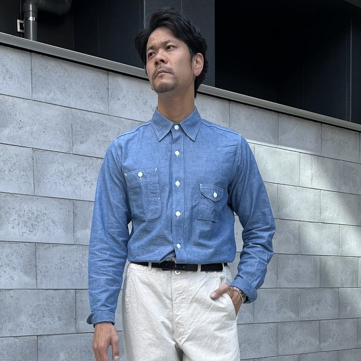 JELADO Smoker Shirt Indigo Chambray【JP94122】