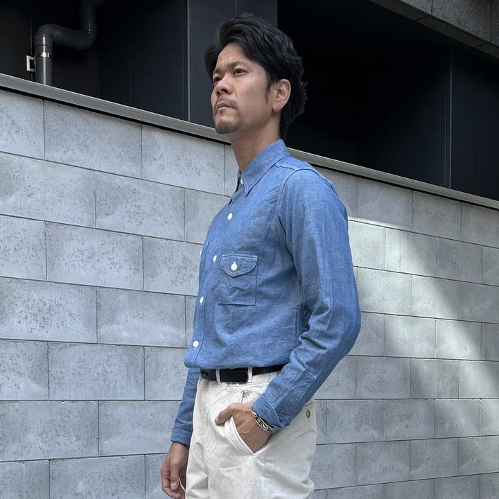 JELADO Smoker Shirt Indigo Chambray【JP94122】