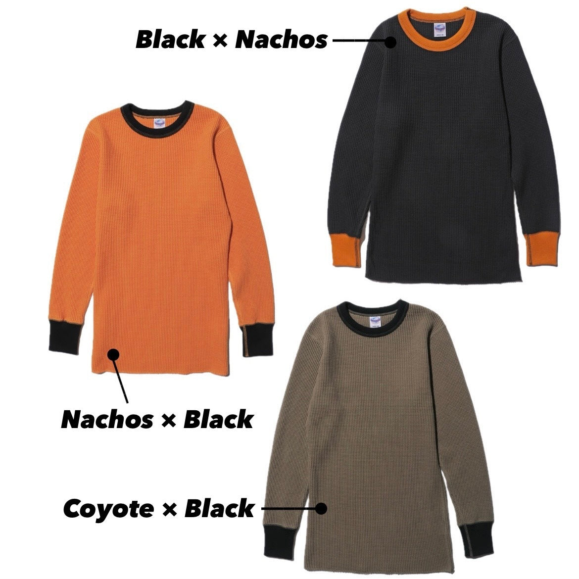 JELADO Mega Thermal Crew Neck 2tone【AB12226】