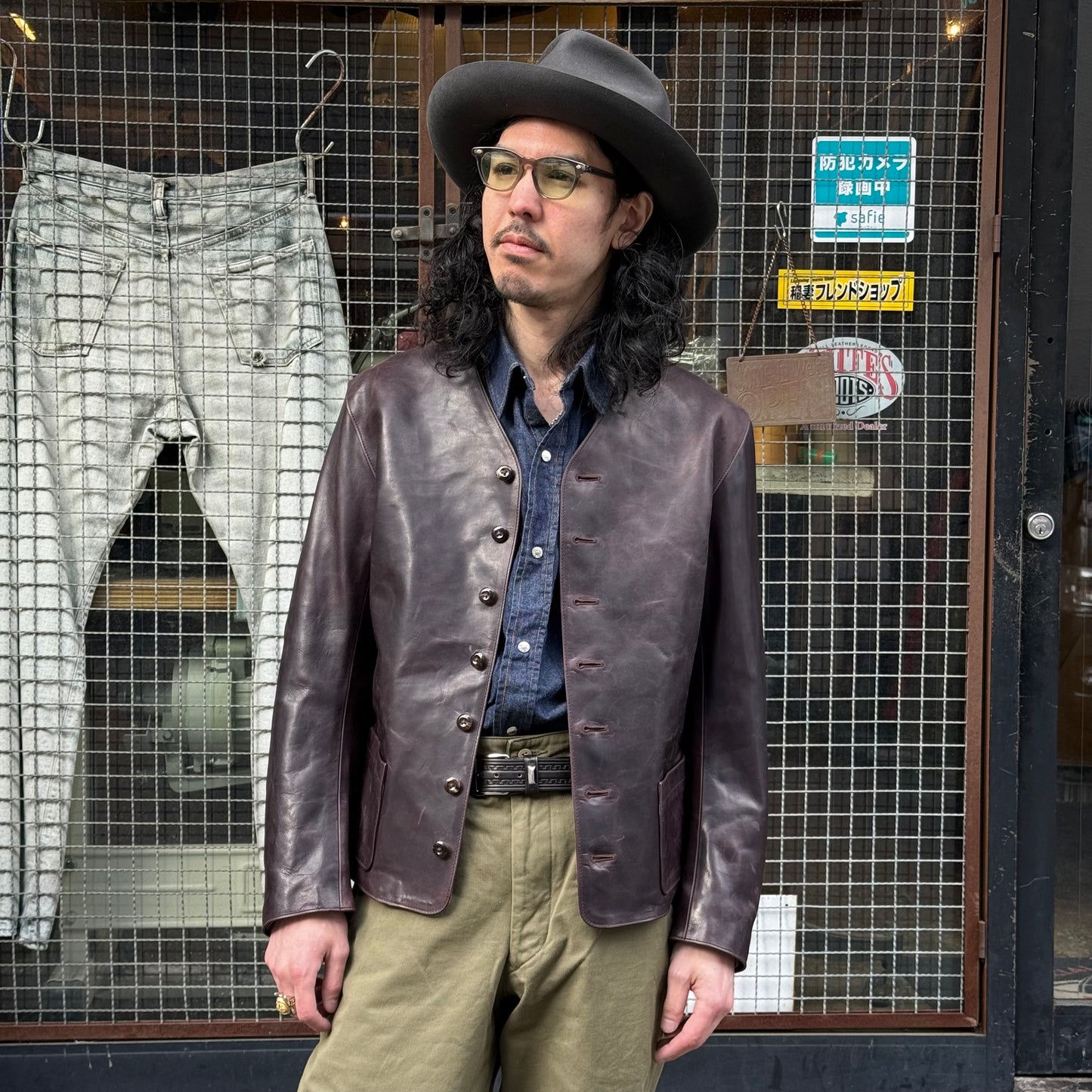 The 2 Monkeys Leather Waistcoat【TM83434】