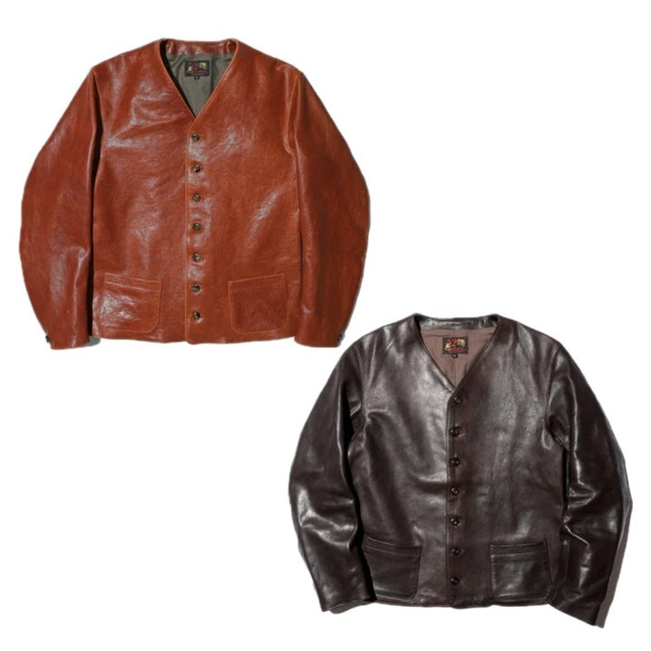 The 2 Monkeys Leather Waistcoat【TM83434】