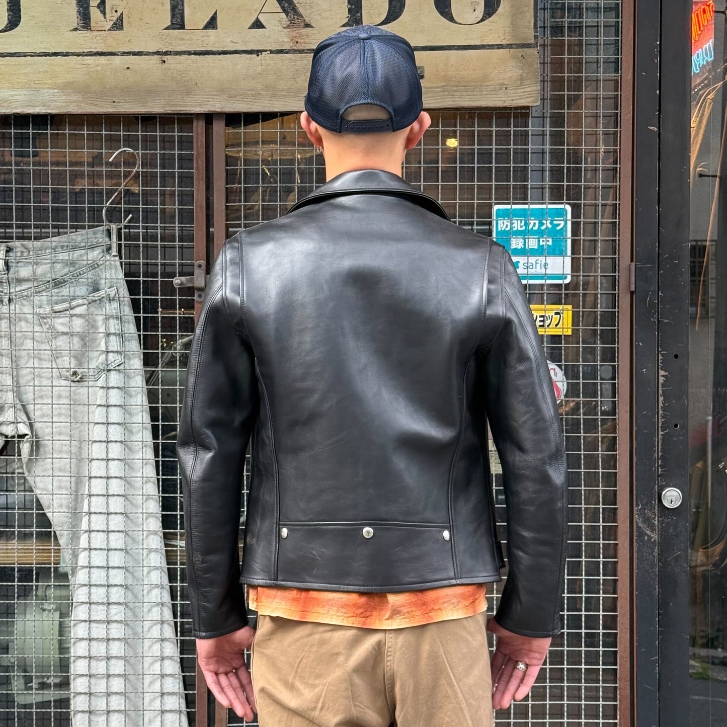 JELADO Rebel Jacket Horse Hide Semi Aniline Finish Black【SG71428】