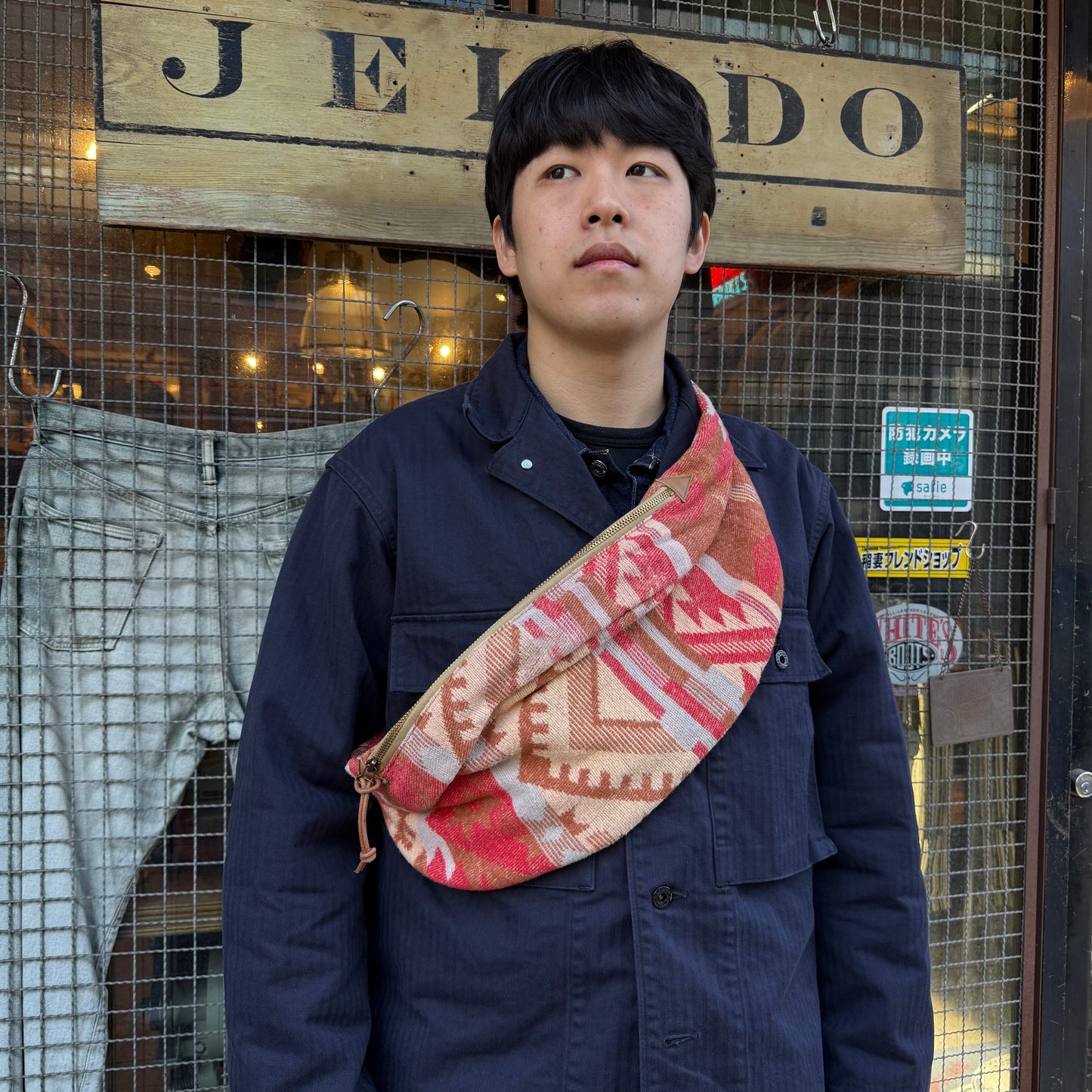 Waist Pouch Vintage Blanket 【JDG01642】〈直営店限定モデル〉