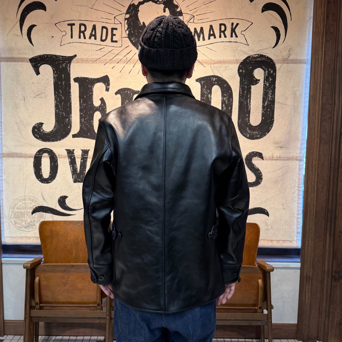 COLIMBO STOCKMANS' LEATHER COAT -30's Style Leather Work Coat- Horse Hide【ZA-0123】