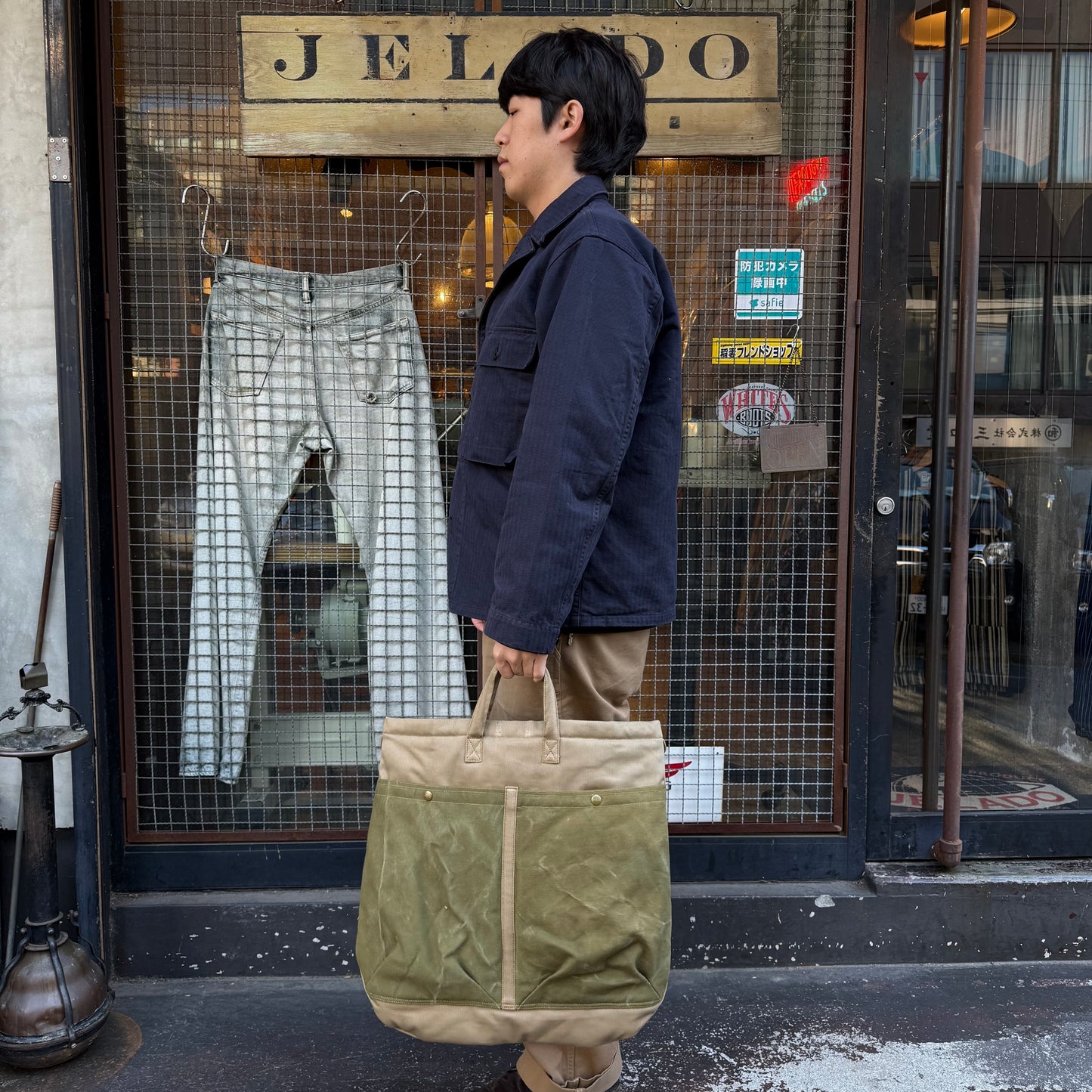 JEALDO Helmet Bag W/Vintage Pocket【JDG01639】
