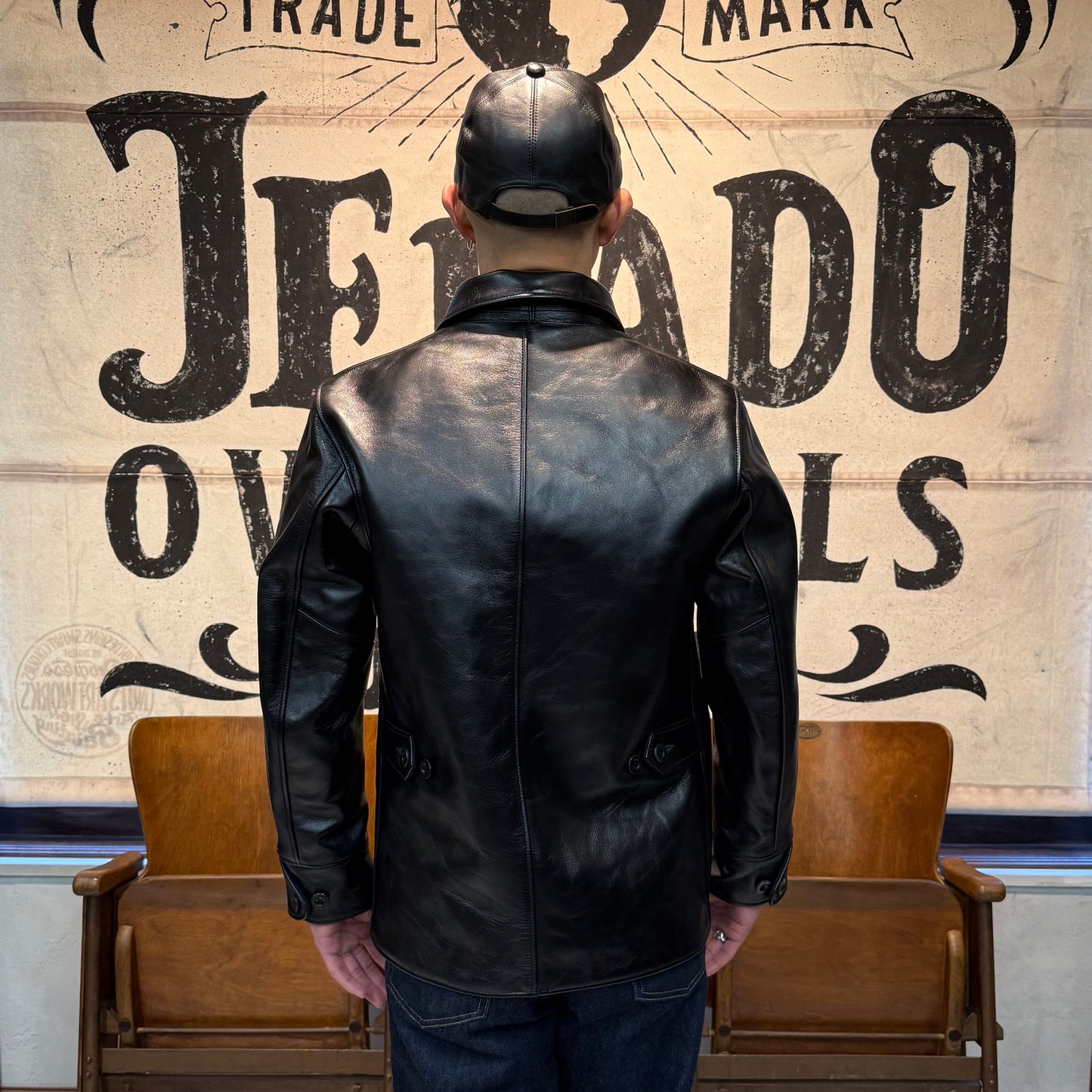 COLIMBO STOCKMANS' LEATHER COAT -30's Style Leather Work Coat- Horse Hide【ZA-0123】