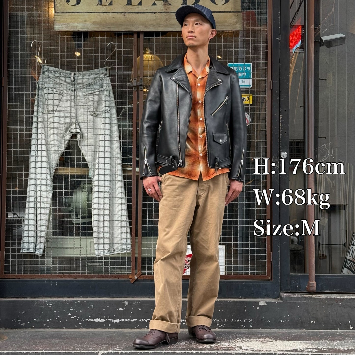 JELADO Rebel Jacket Horse Hide Semi Aniline Finish Black【SG71428】