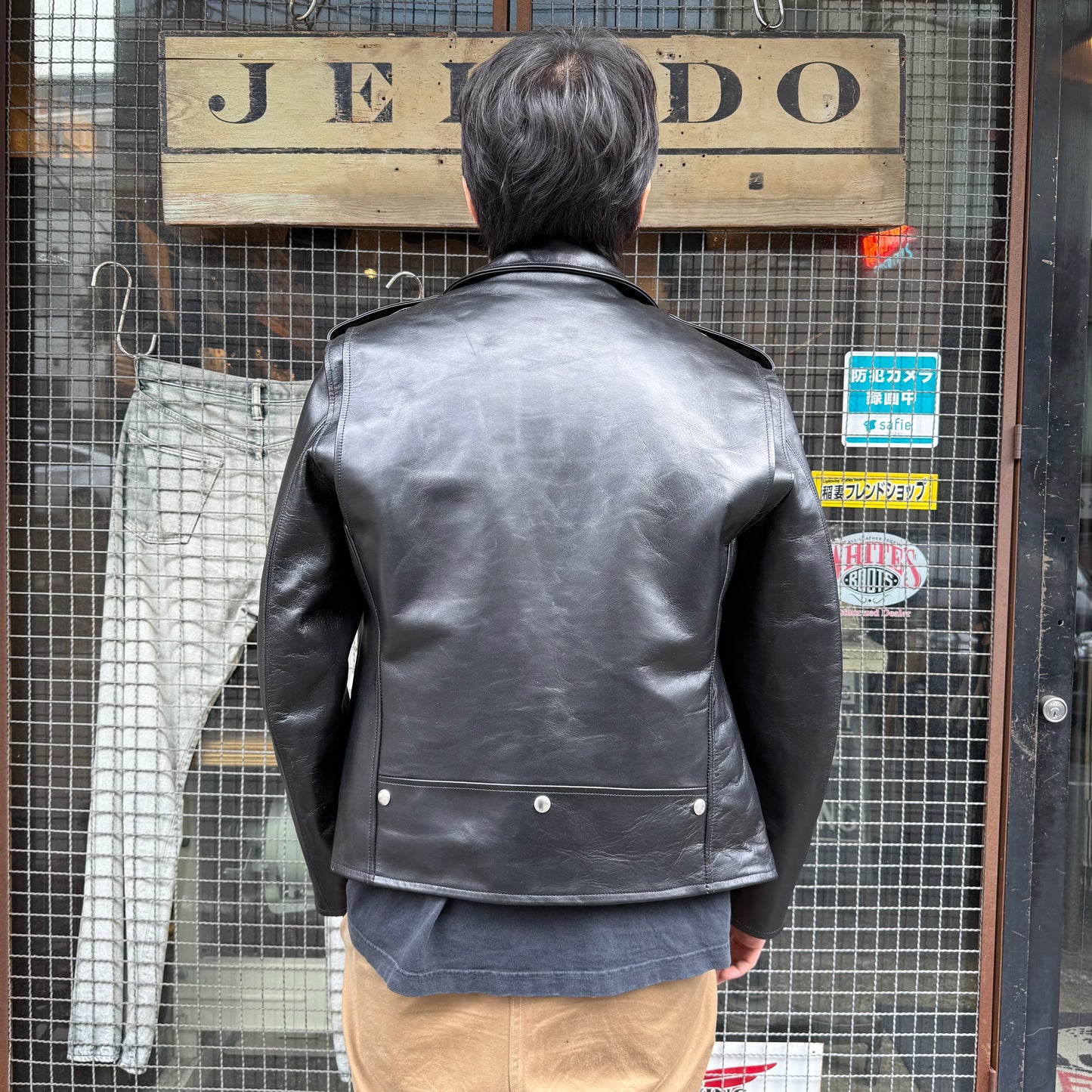 JELADO  Rebel Jacket Horse Hide Semi Aniline Finish Black エポレット有り 【SG83420】