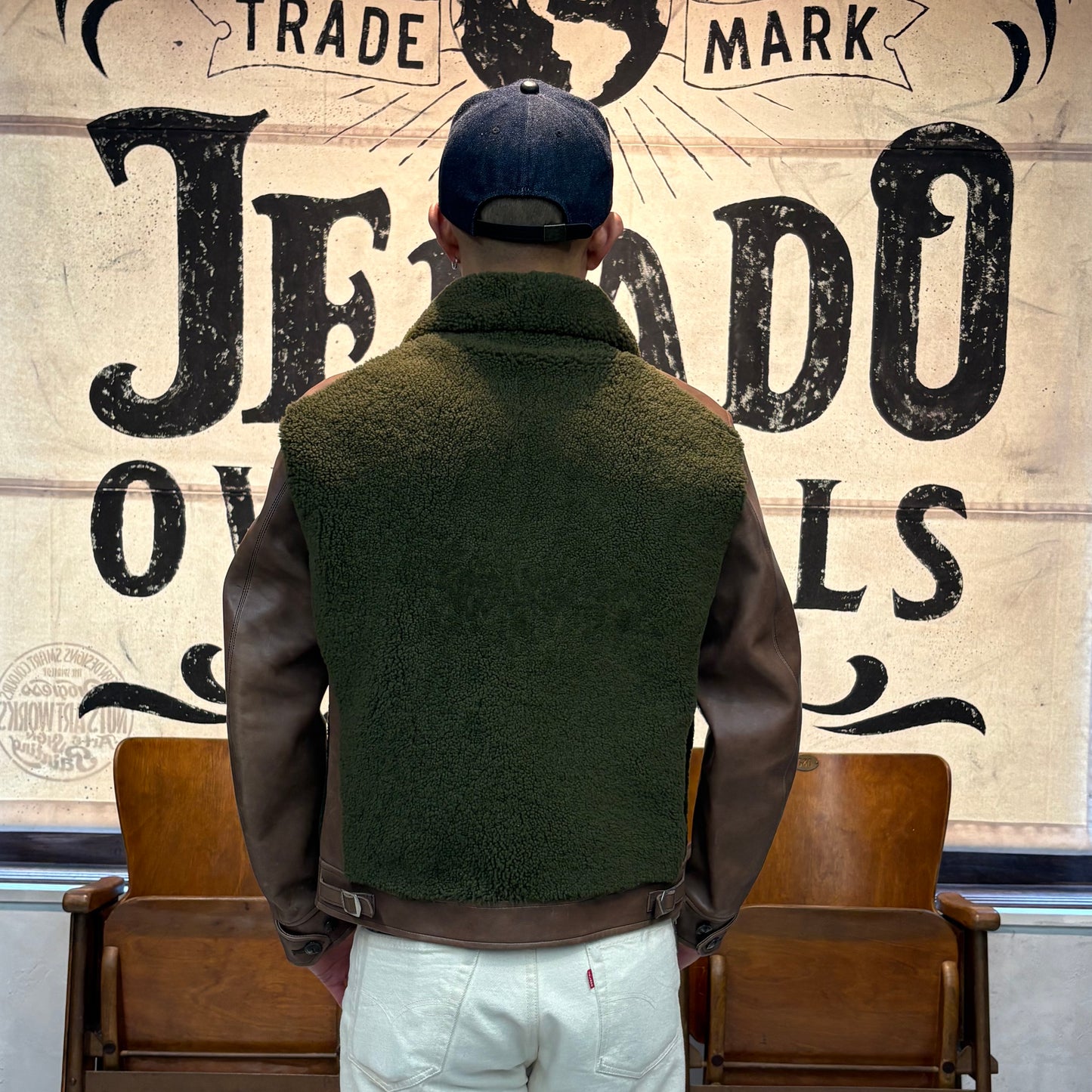 JELADO Ben Lilly Horse Hide Grizzly JKT(ベンリリーホースハイドグリズリージャケット) Full Aniline Finish Cherry Brown【AG63420】