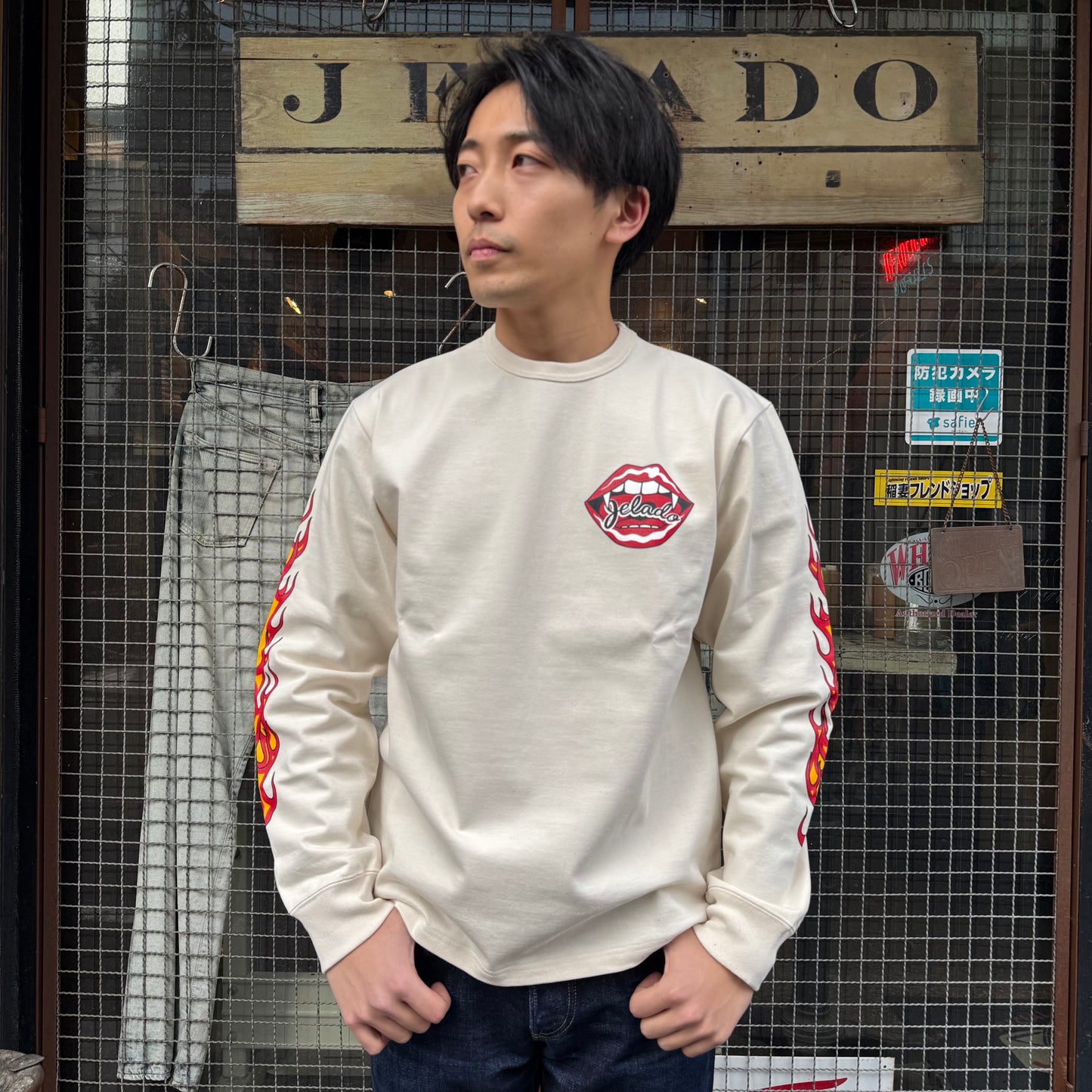 Flame Sleeve Tee【AB11207】