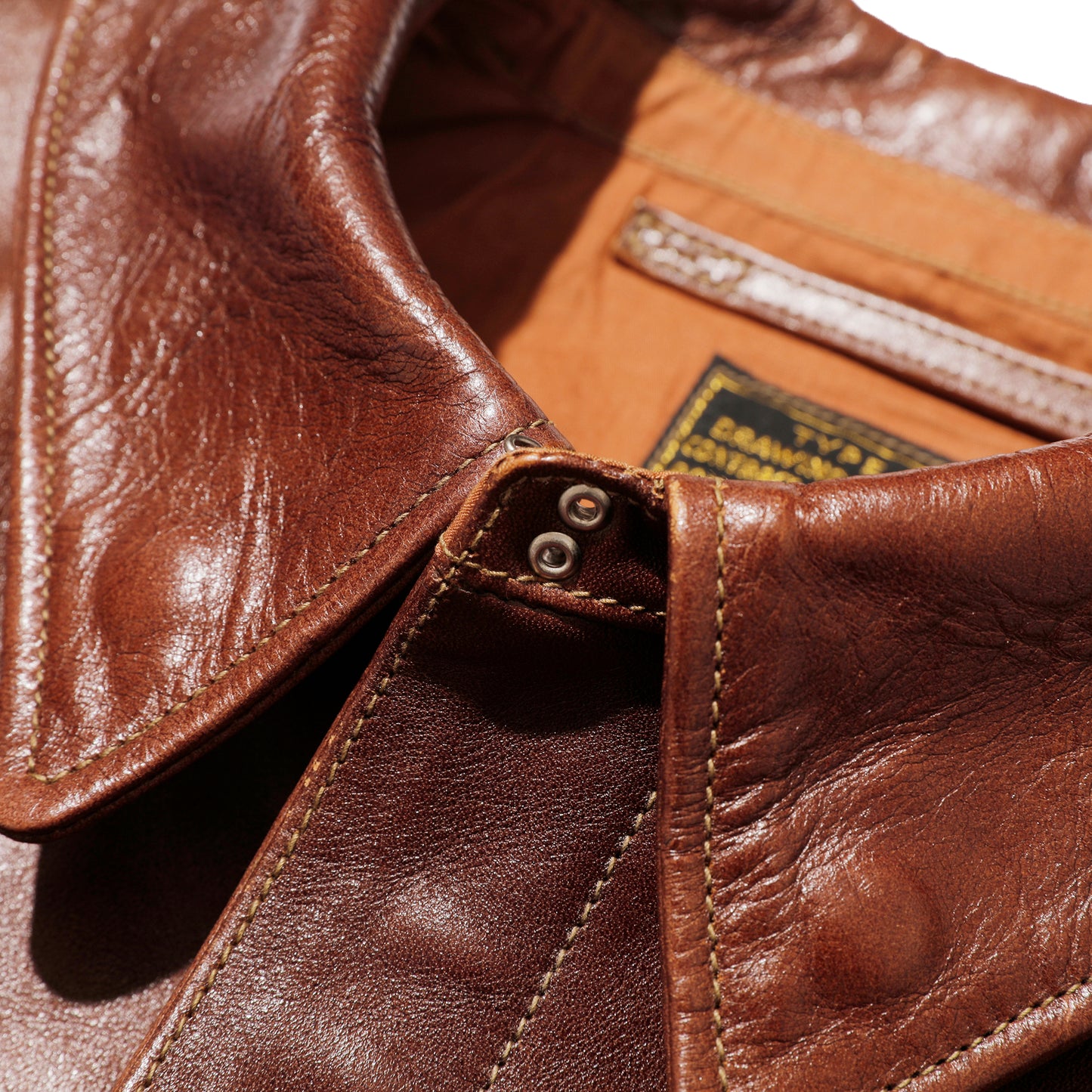 Rainbow Country "TYPE A-2"ROUGH WEAR CLOTHING CO.CONTRACT NO. 42-1401P Horse Hide Tabaco Brown【RCL-10071】