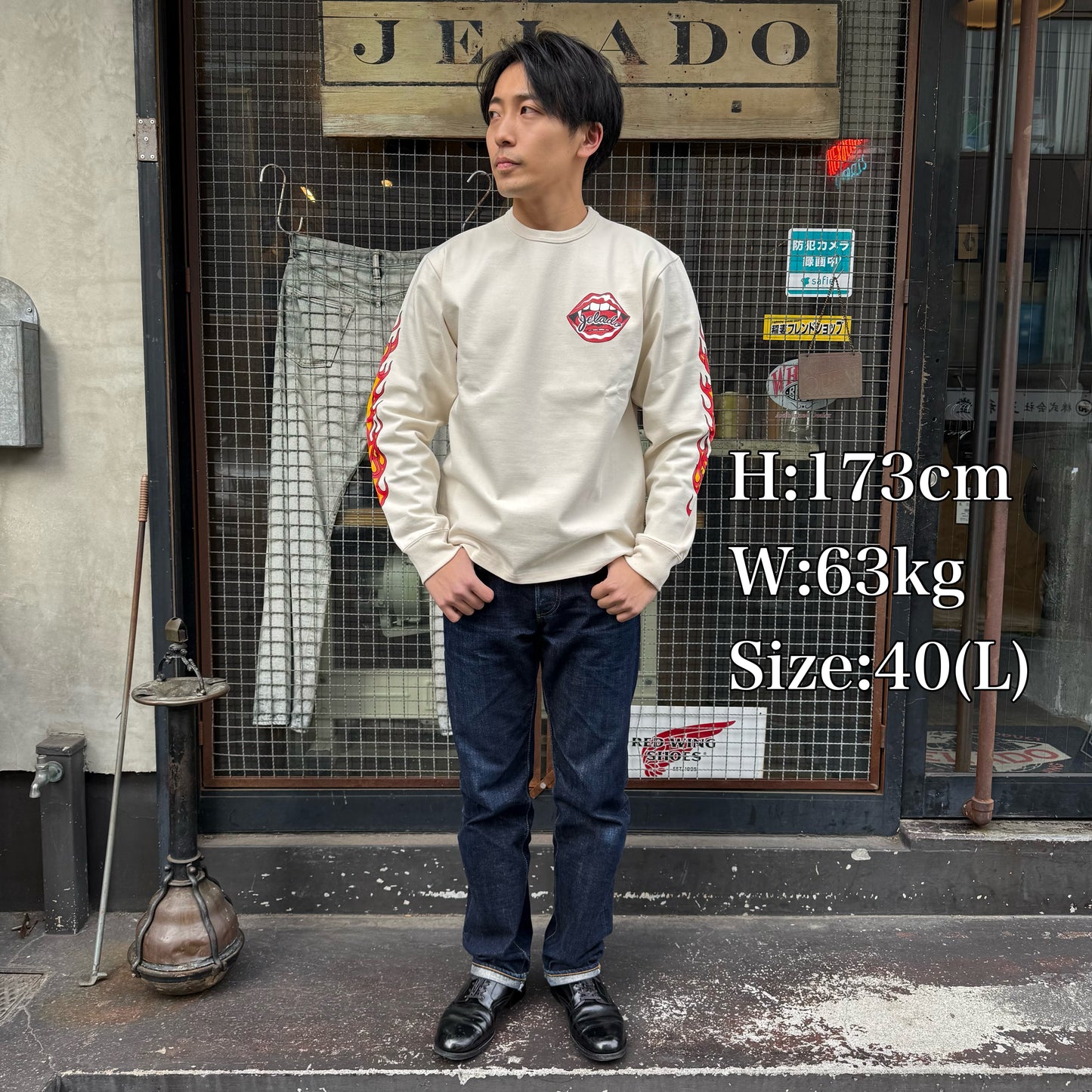 Flame Sleeve Tee【AB11207】