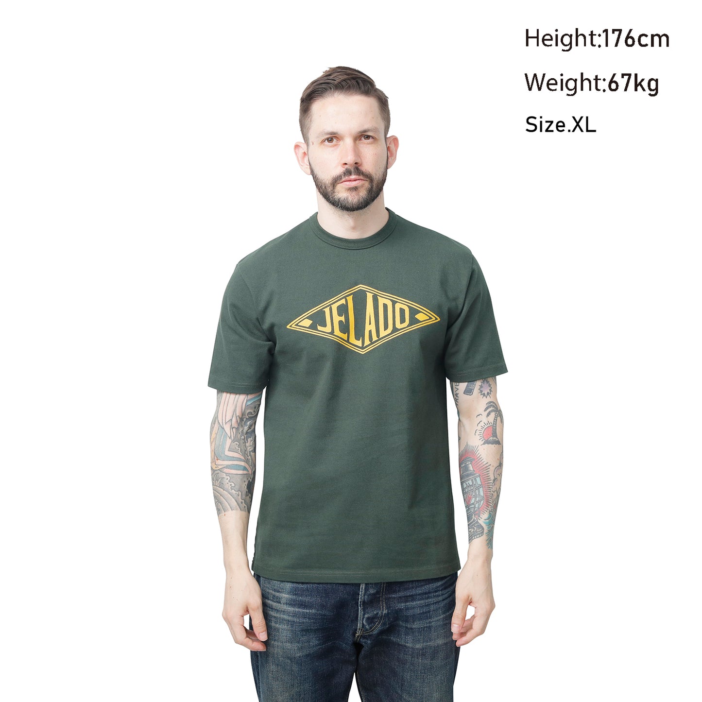 JELADO  Official Tile Logo Print Tee【AB94240】