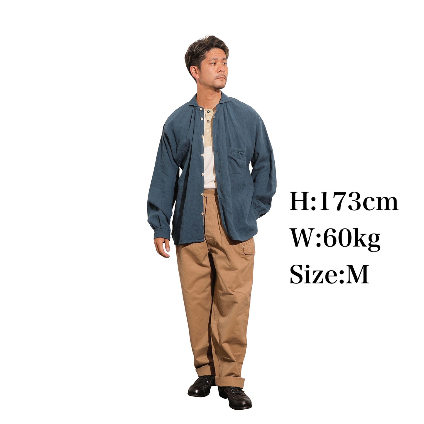 The 2 Monkeys Linen Cambrai Shirt【TM21160】