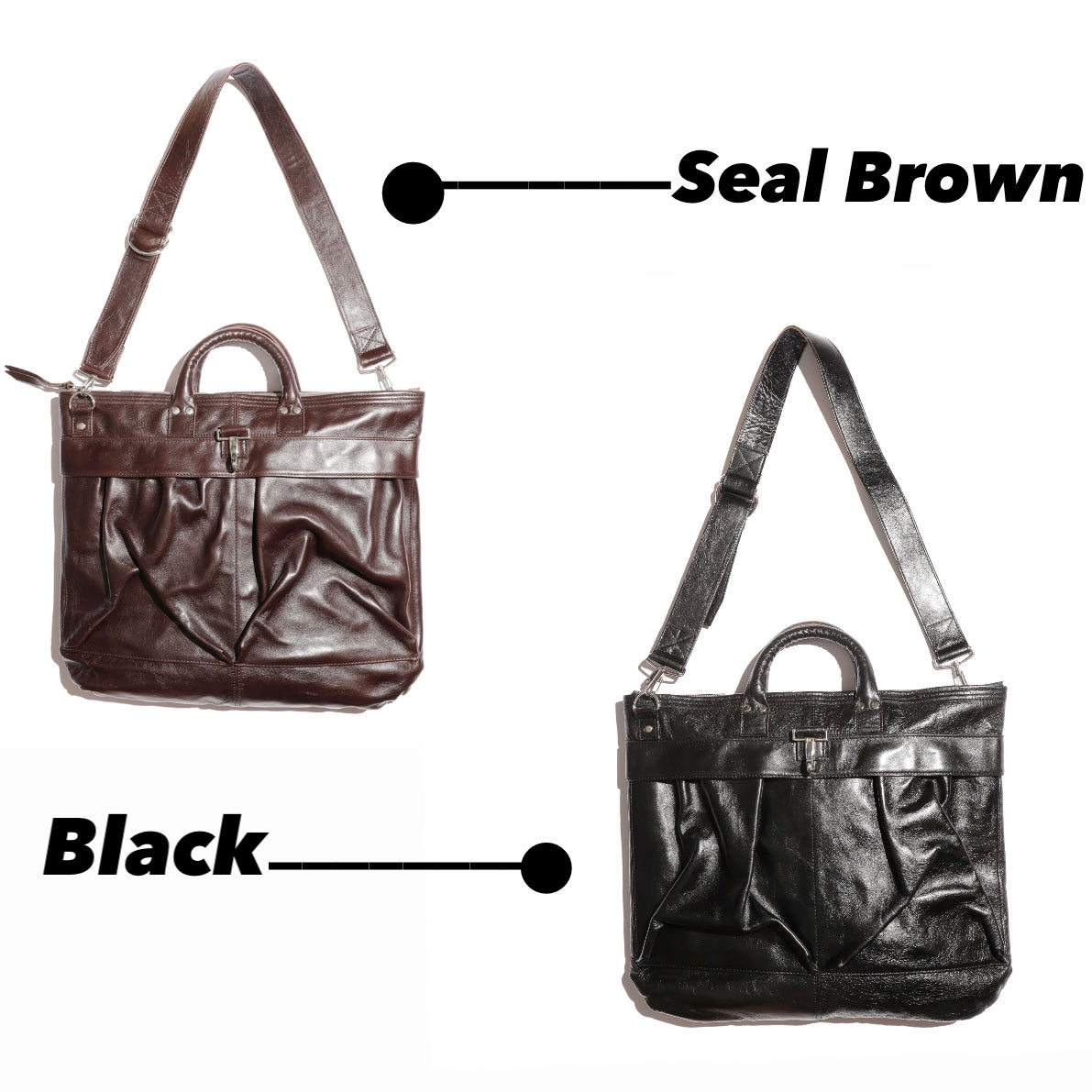 Rainbow Country Leather Helmet Bag(レザーヘルメットバッグ)Horse hide【RCL-60004】