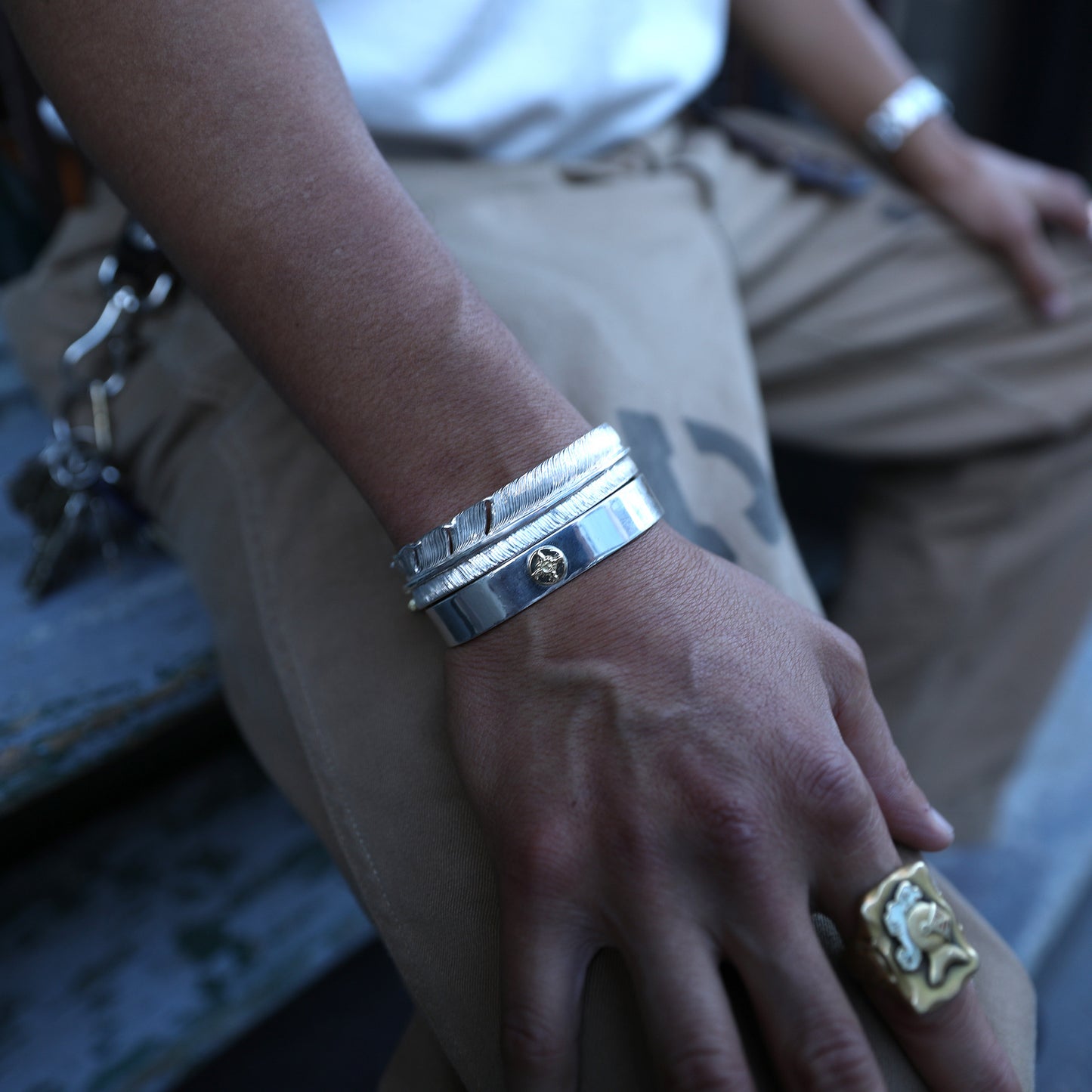 First Arrow's JELADO Goto's Choice  Feather Bangle Custom【BR-105.P-390(Custom)】