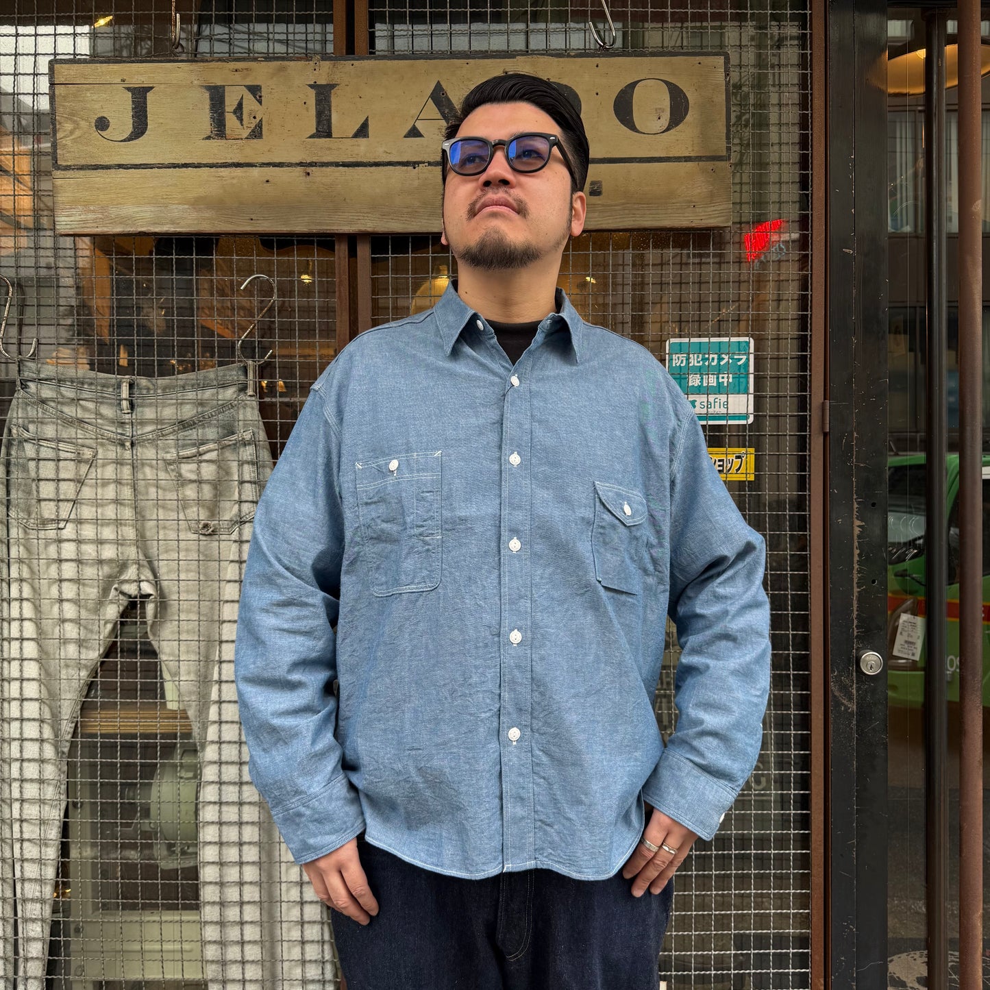 JELADO Smoker Shirt Indigo Chambray【JP94122】