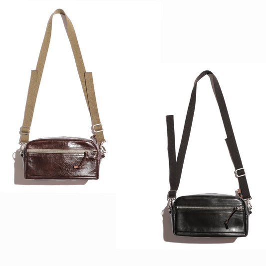 Rainbow Country Leather Shoulder Pouch Horse hide【RCL-60017】