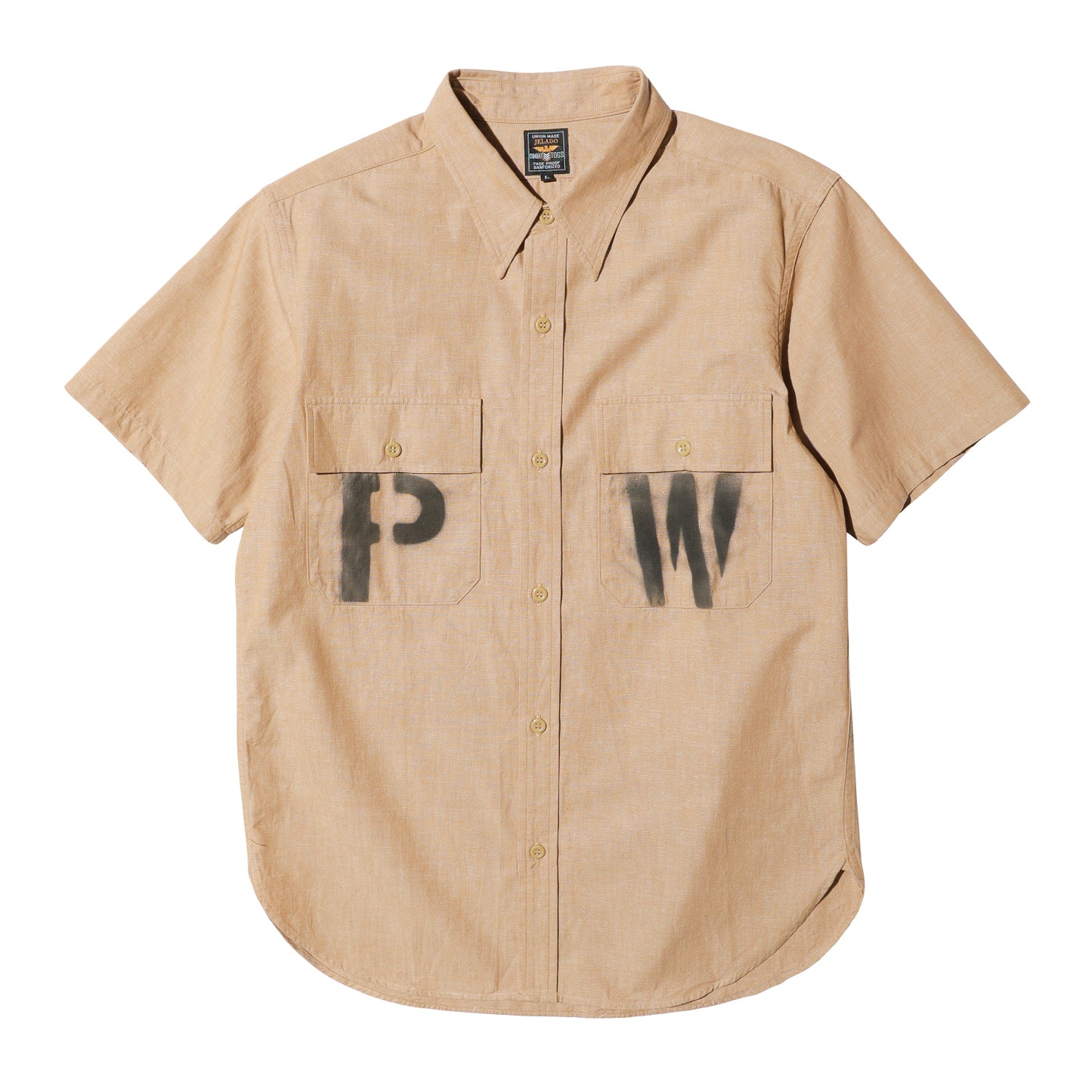 【Coming soon】S/S Officer Shirt PW Stencil Custom【CT21114B】