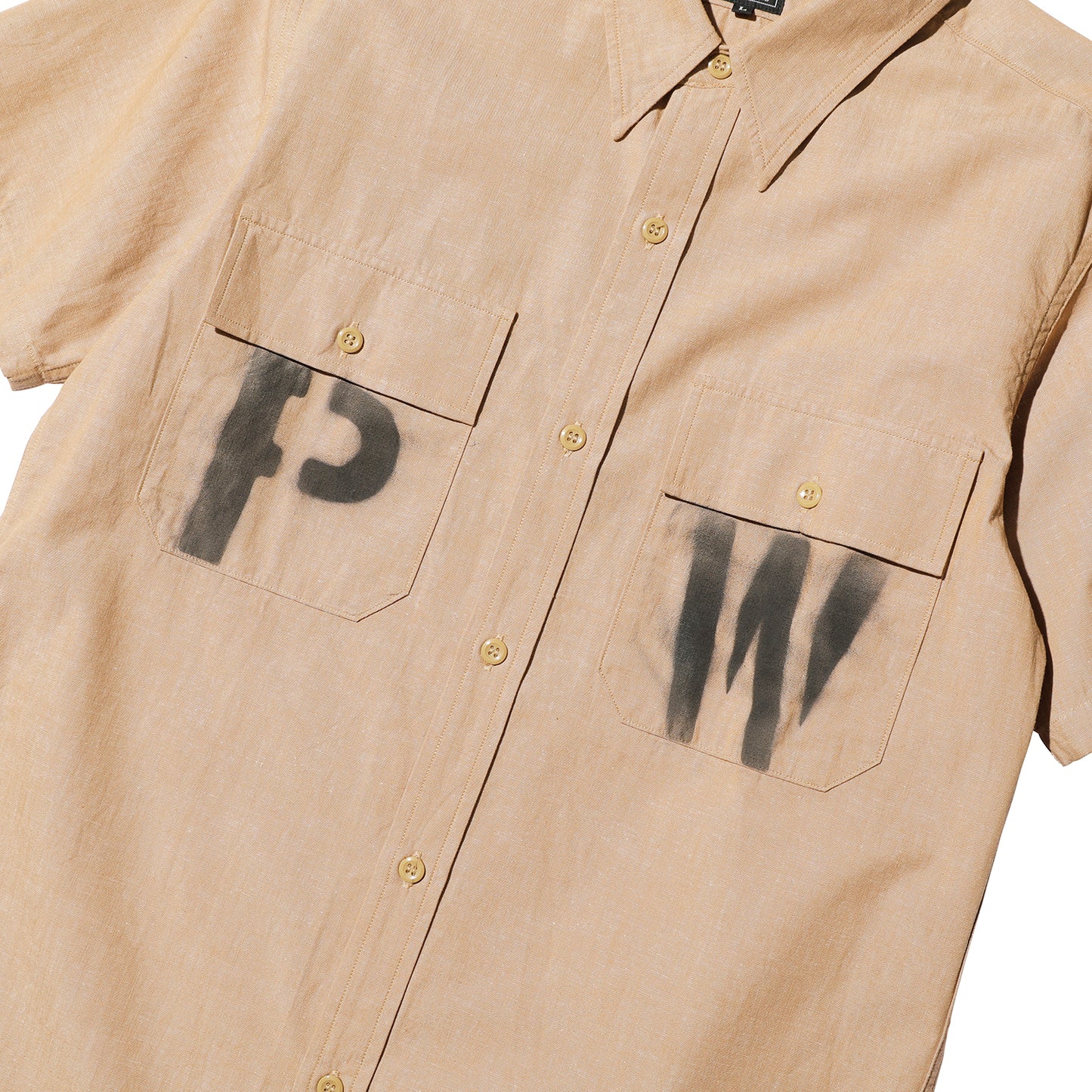 【Coming soon】S/S Officer Shirt PW Stencil Custom【CT21114B】
