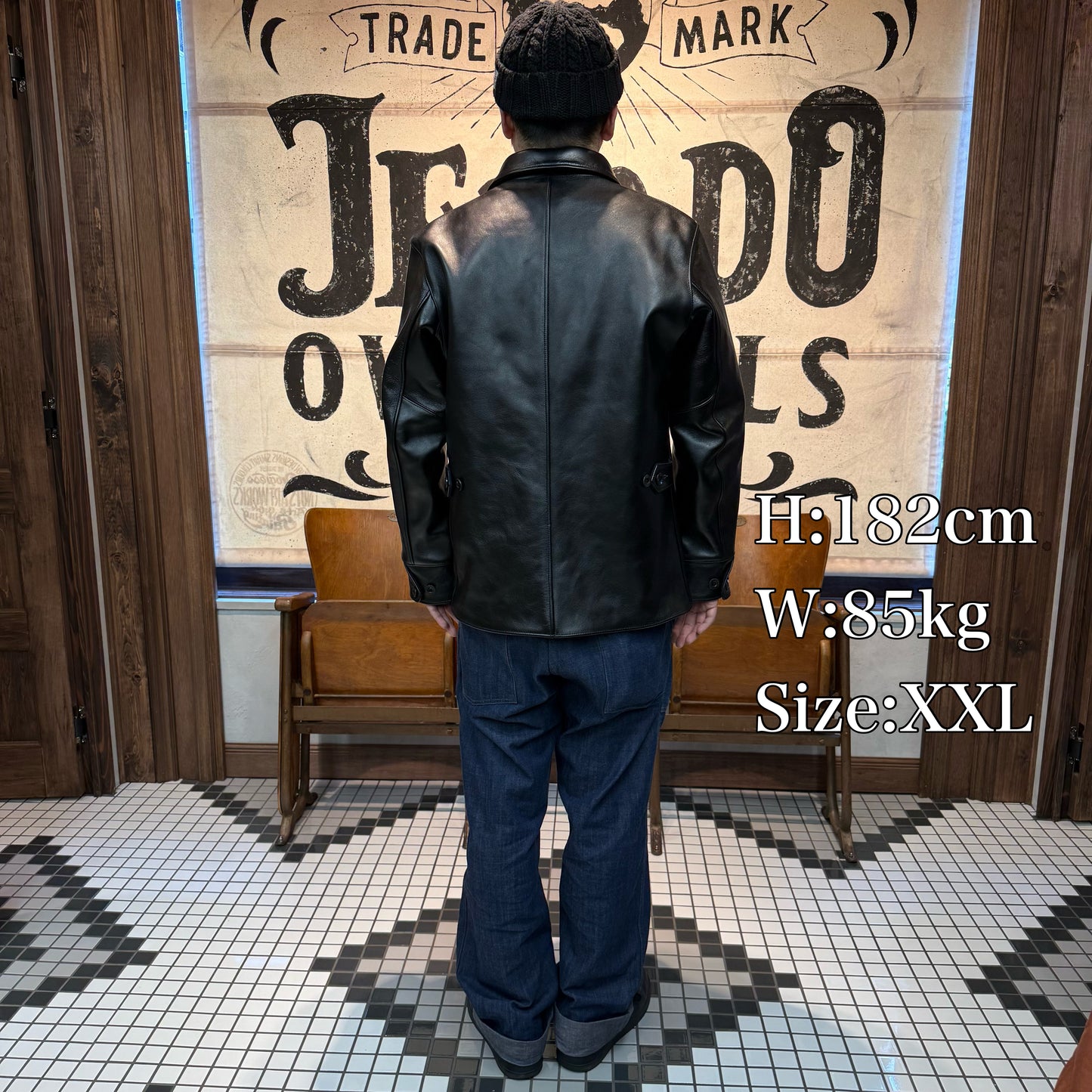 COLIMBO STOCKMANS' LEATHER COAT -30's Style Leather Work Coat- Horse Hide【ZA-0123】