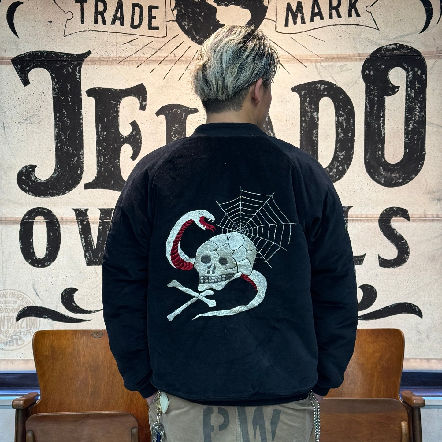 JELADO Skull Snake Souvenir Jacket 【JP13409】