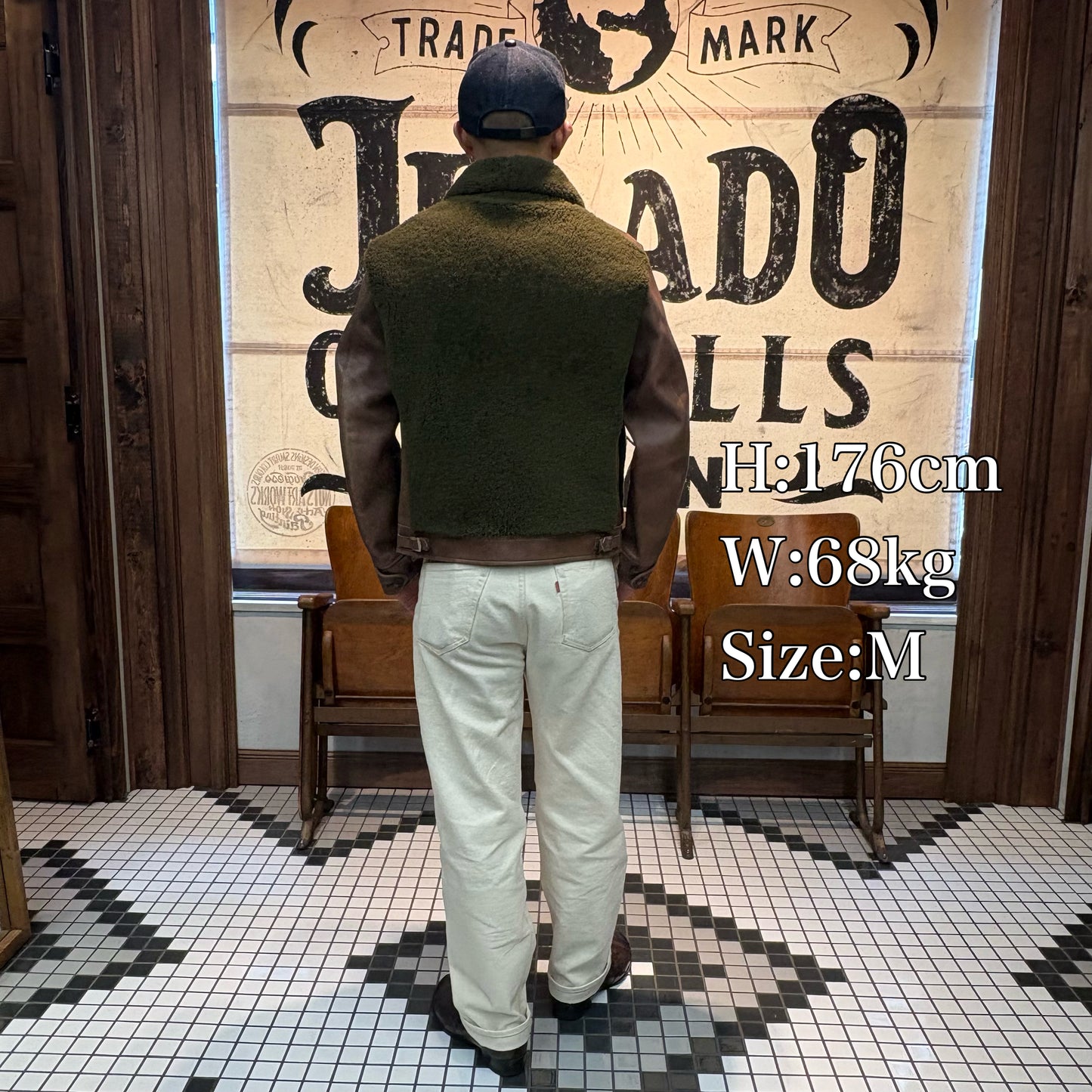 JELADO Ben Lilly Horse Hide Grizzly JKT(ベンリリーホースハイドグリズリージャケット) Full Aniline Finish Cherry Brown【AG63420】