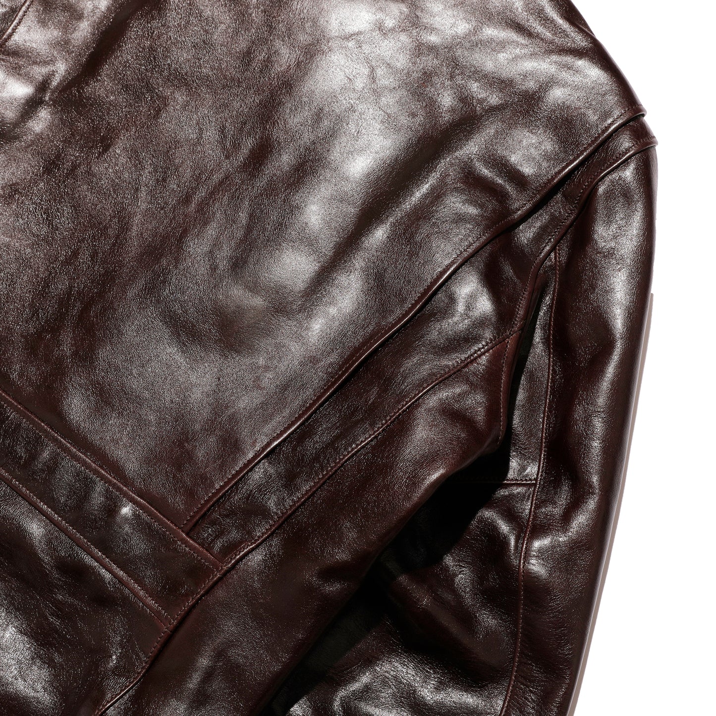 Rainbow Country HorsehideStand Collar Riders Jacket “Speedster”  Seal Brown【RCL-10029H】