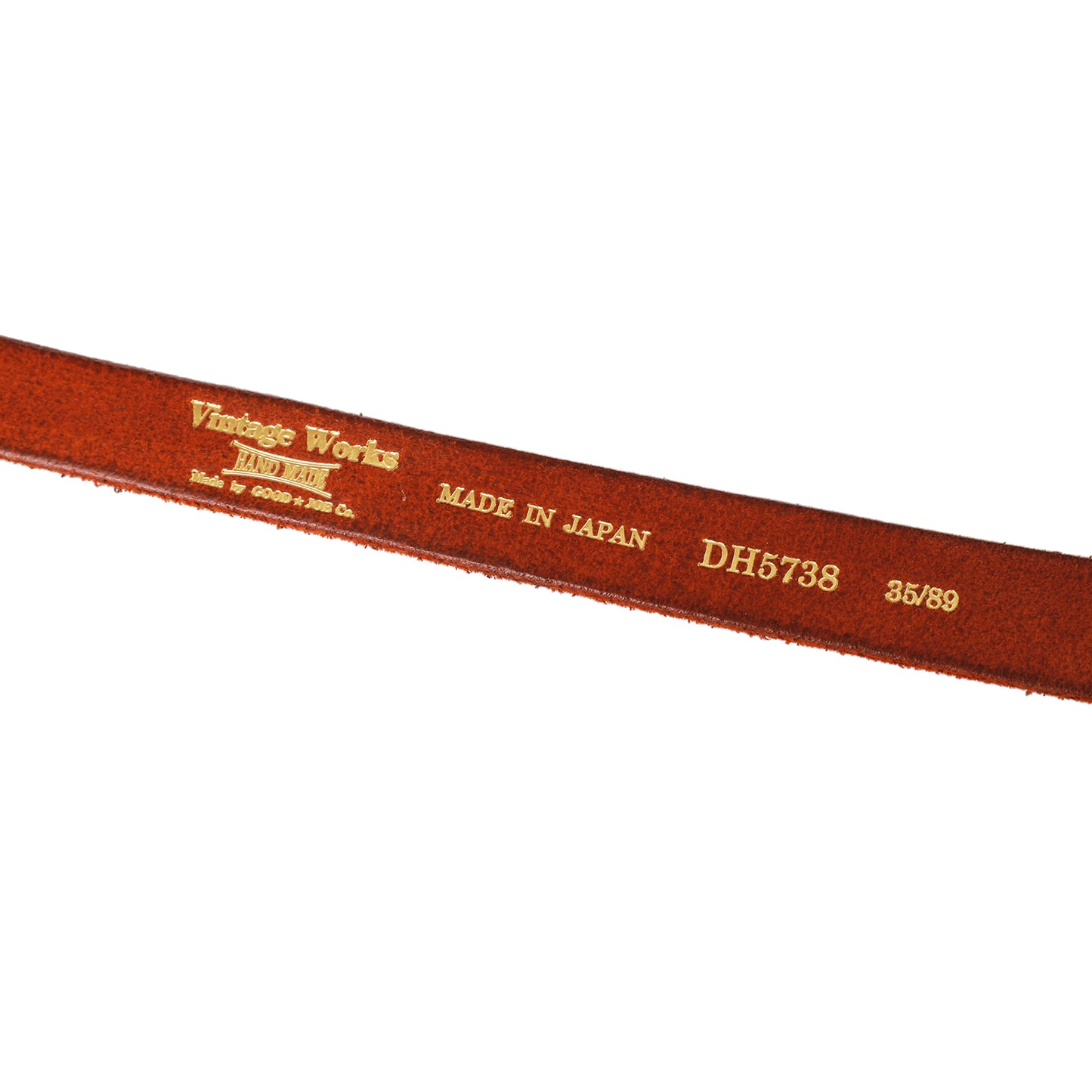 Vintage Works Leather Belt 7Hole Western style Belt Chasin(茶芯)【DH5738  CHASHIN】