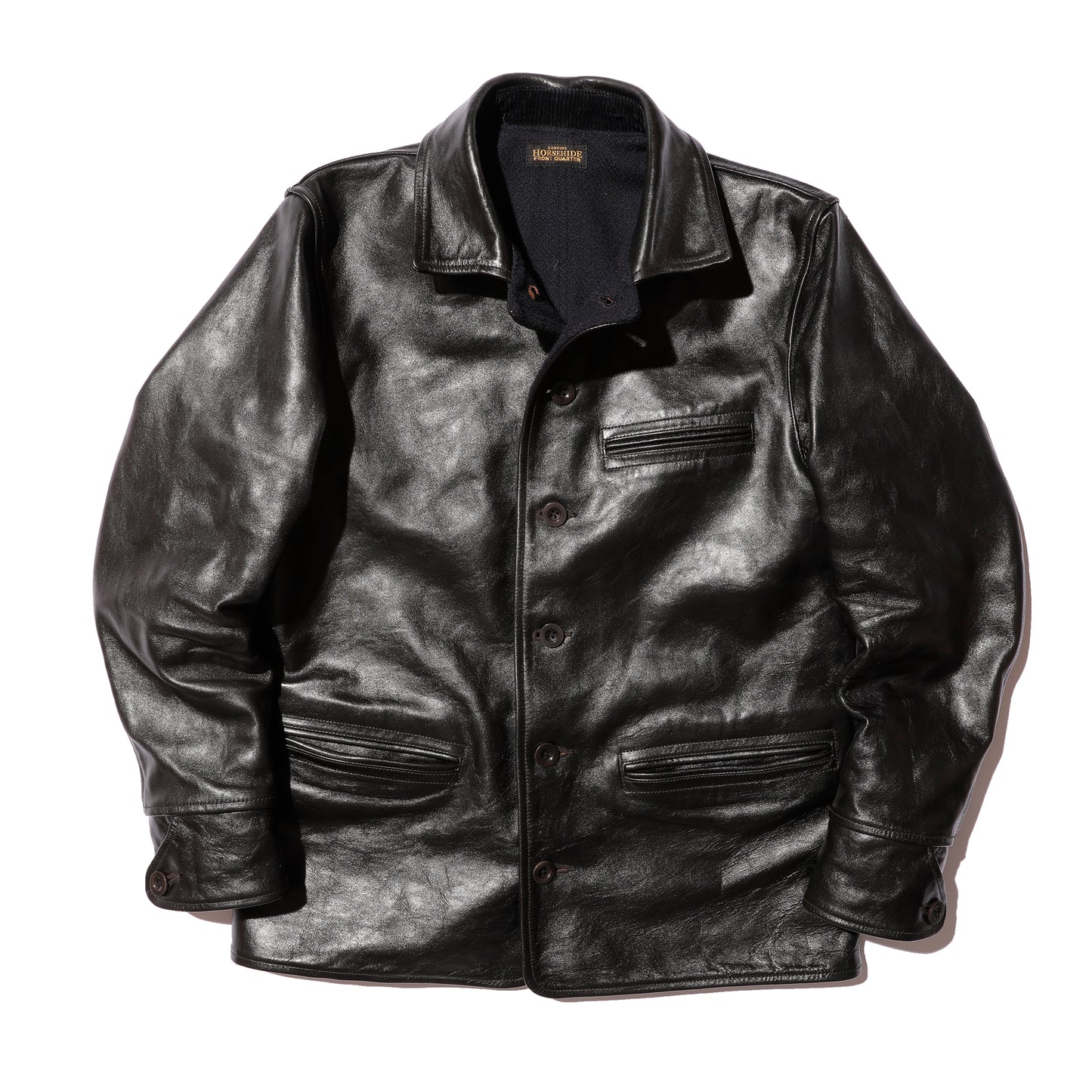 COLIMBO STOCKMANS' LEATHER COAT -30's Style Leather Work Coat- Horse Hide【ZA-0123】