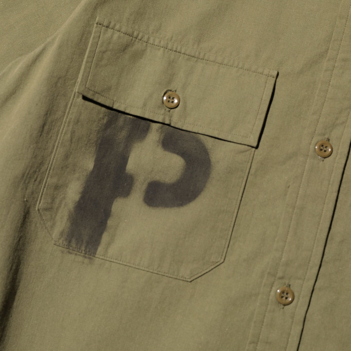 【Coming soon】S/S Officer Shirt PW Stencil Custom【CT21114B】