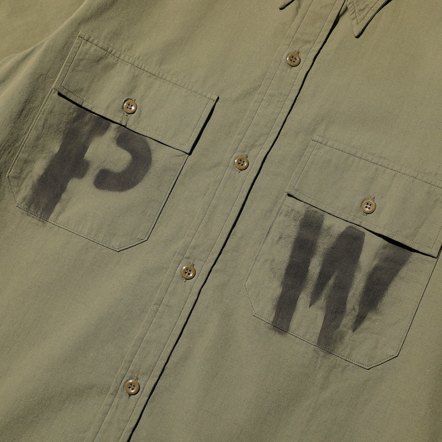 【Coming soon】S/S Officer Shirt PW Stencil Custom【CT21114B】